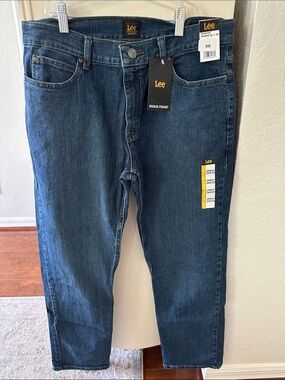 Lee Mid Wash Straight Leg Jeans